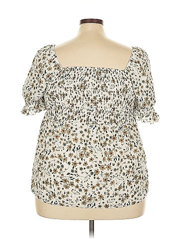 Shein Curve Short Sleeve Blouse (view 2)