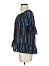 Ann Taylor LOFT Outlet 100% Polyester Blue Short Sleeve Blouse Size XS - photo 4