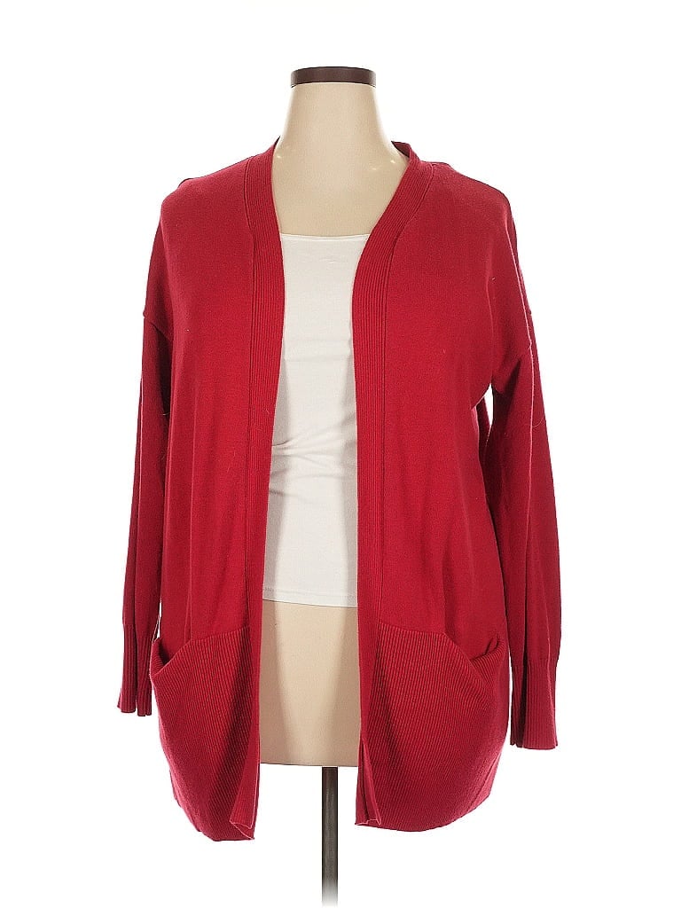 Woman Within Red Cardigan Size 18 - photo 1