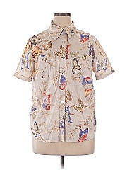 Alfred Dunner Short Sleeve Button Down Shirt