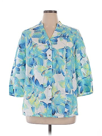 JM Collection 3/4 Sleeve Blouse (view 1)