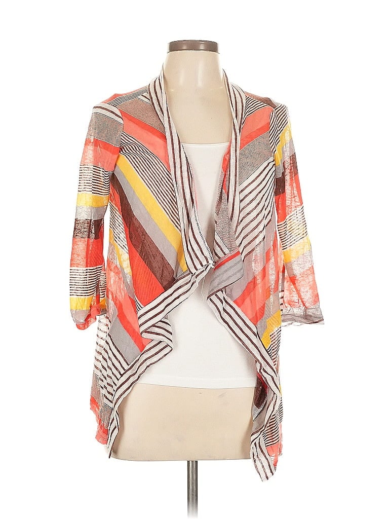 Pre-owned Unbranded Cardigan Sweater In Orange