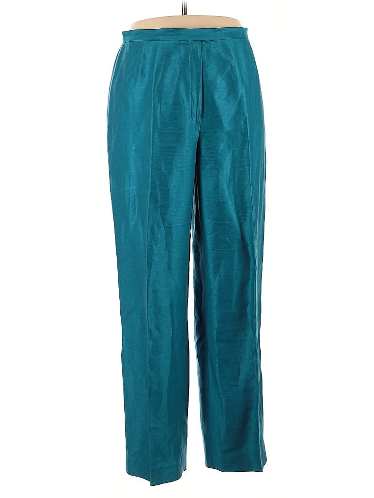 Lafayette 148 New York Teal Blue Casual Pants Size 14 - photo 1