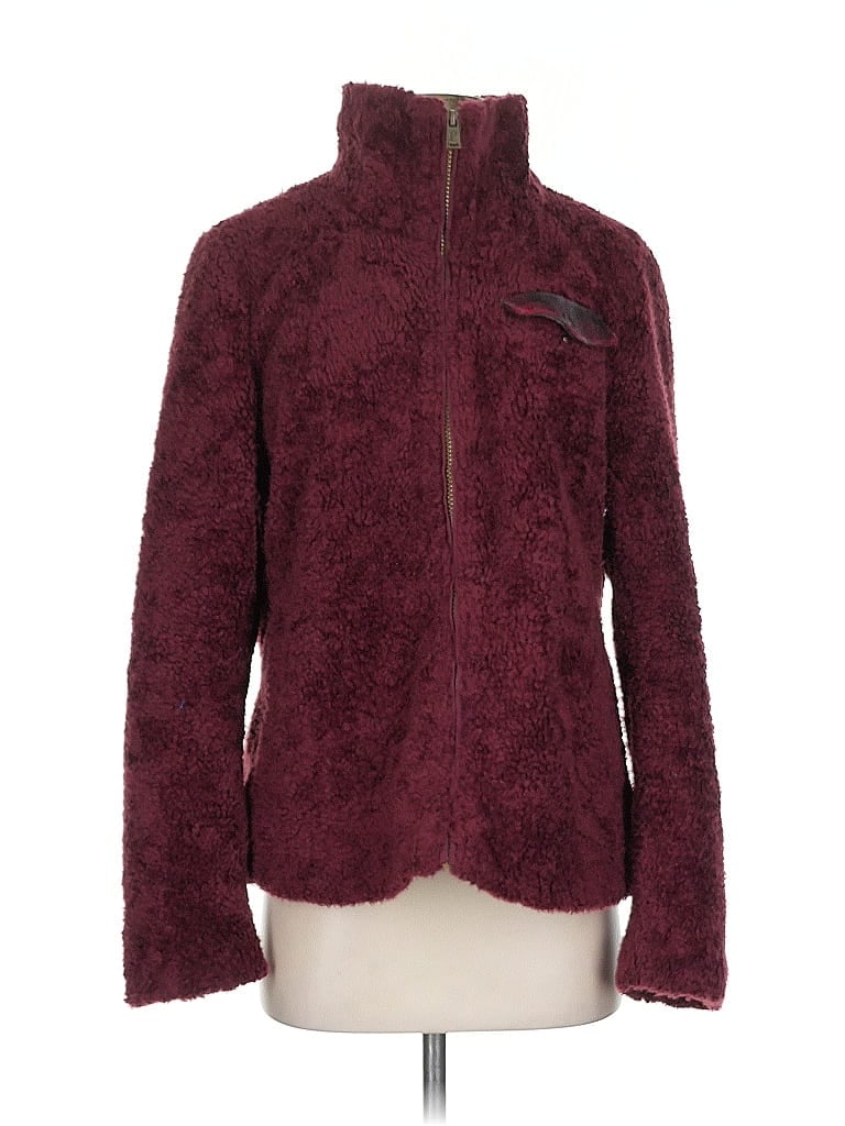 Click to view more detailed imagery on our partner's website Pre-owned Pendleton Faux Fur Jacket In Burgundy
