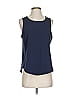 T by Talbots Blue Sleeveless Blouse Size S - photo 1