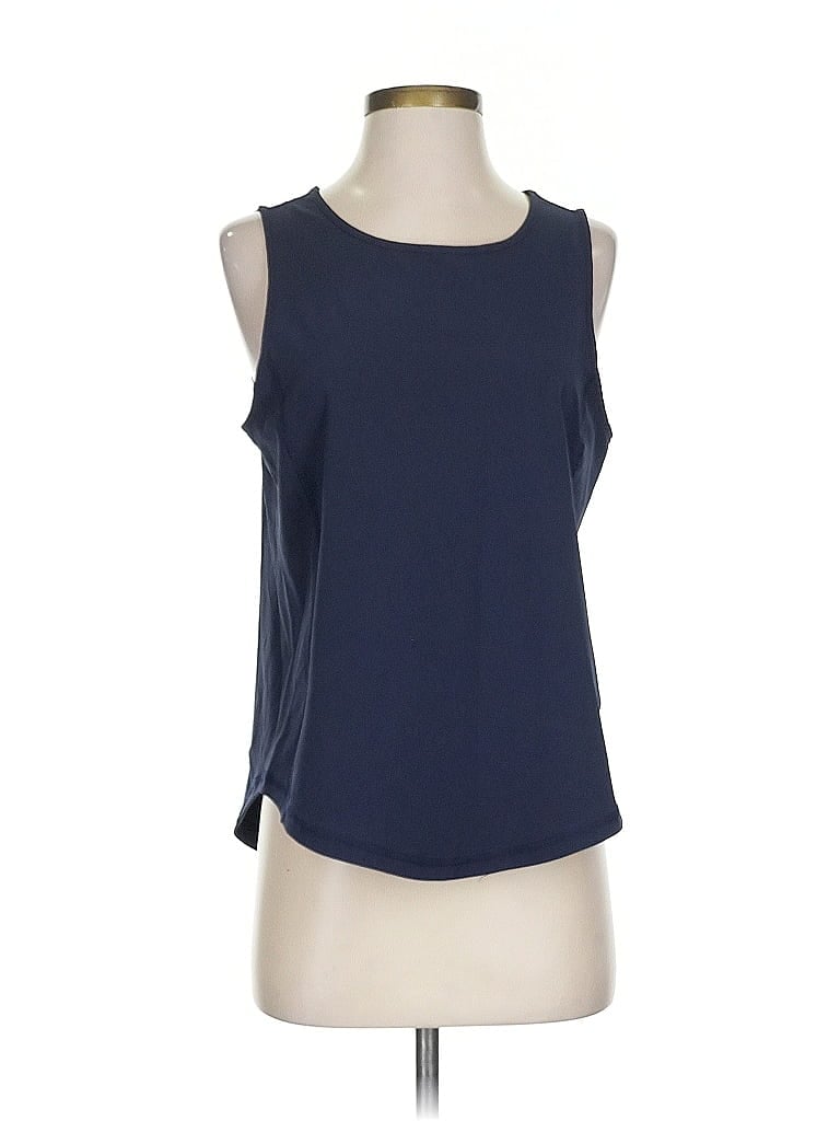 T by Talbots Blue Sleeveless Blouse Size S - photo 1