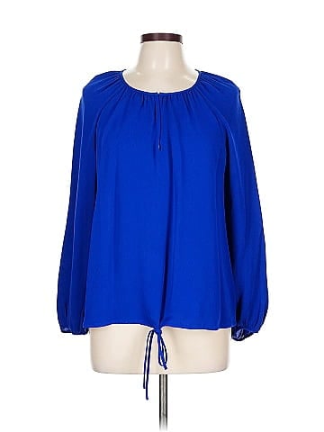 Diane von Furstenberg Long Sleeve Silk Top (view 1)