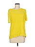 Robert Rodriguez 100% Silk Yellow Short Sleeve Top Size M - photo 1