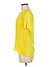 Robert Rodriguez 100% Silk Yellow Short Sleeve Top Size M - photo 4