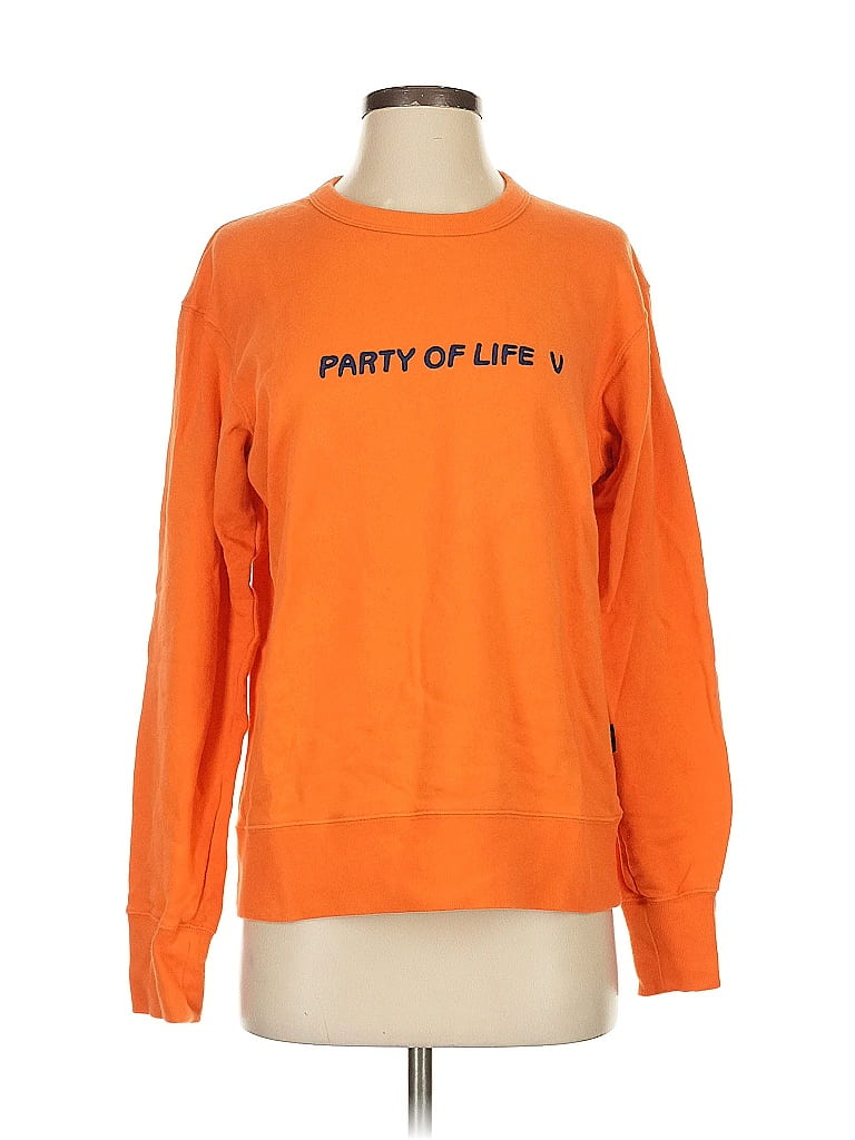 UT for Uniqlo 100% Cotton Orange Sweatshirt Size S - photo 1