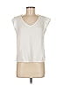 Three Dots 100% Cotton Ivory White Sleeveless Blouse Size M (estimated) - photo 1