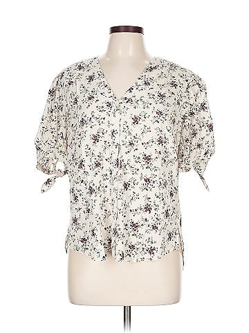 Veronica Beard Short Sleeve Silk Top (view 1)