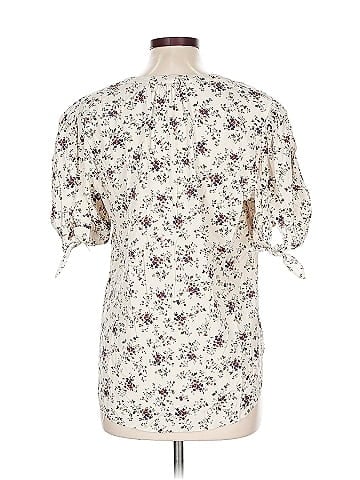 Veronica Beard Short Sleeve Silk Top (view 2)