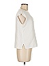 Three Dots 100% Cotton Ivory White Sleeveless Blouse Size M (estimated) - photo 3