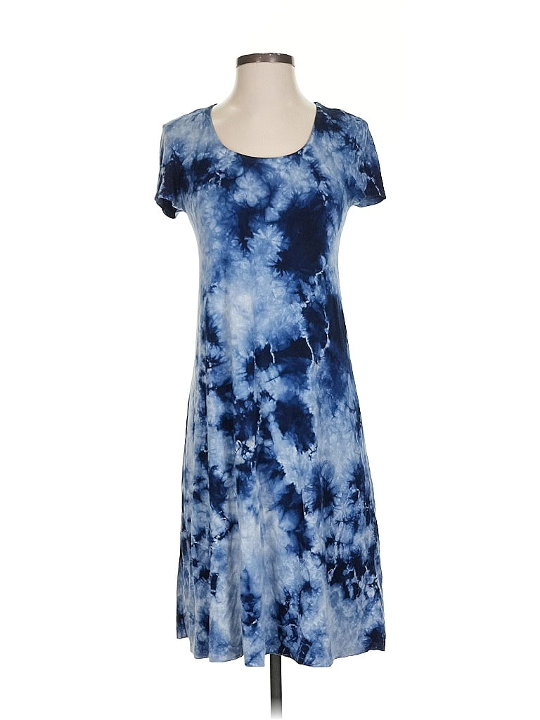 Karen Kane 100% Rayon Tie-dye Blue Casual Dress Size XS - photo 1