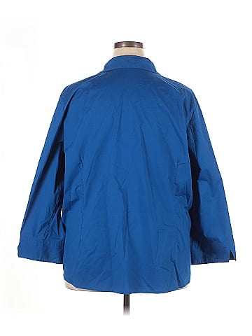 Riders by Lee 3/4 Sleeve Button-Down Shirt (view 2)