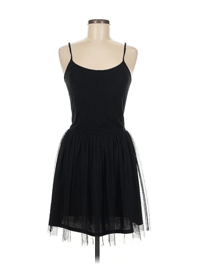 Mystree Solid Black Cocktail Dress Size M - photo 1
