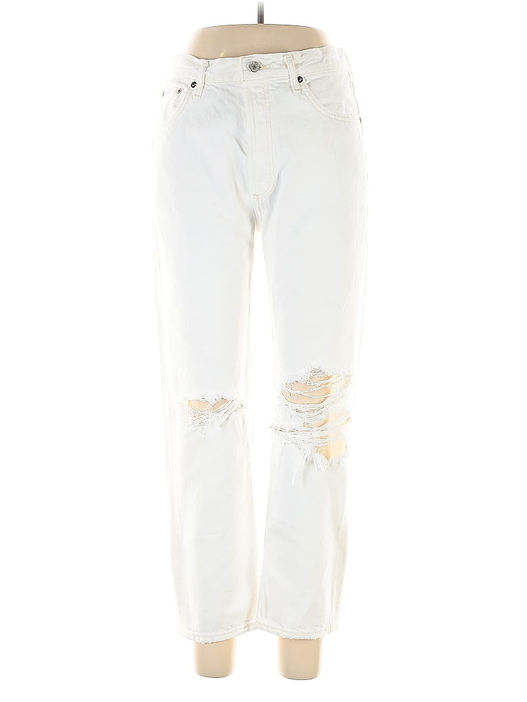 AGOLDE 100 Cotton Hearts Ivory Jeans Size 30 waist 64 off ThredUp