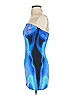 White Fox Graphic Blue Cocktail Dress Size XS - photo 4