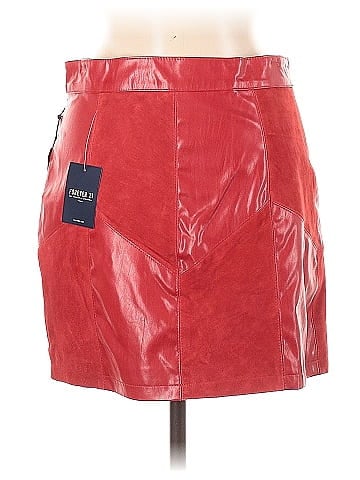Forever 21 Leather Skirt (view 2)