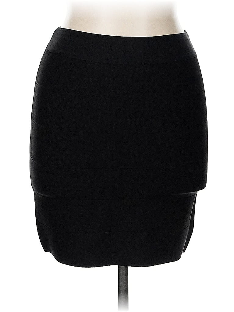 Pre-owned Bebe Casual Skirt In Black