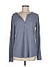 Xersion Gray Blue Long Sleeve Henley Size M - photo 1