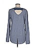 Xersion Gray Blue Long Sleeve Henley Size M - photo 2