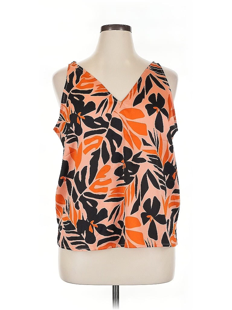 Pre-owned Old Navy Sleeveless Blouse In Orange