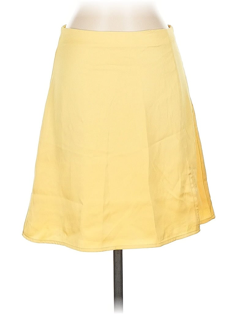 1.State 100% Polyester Solid Yellow Casual Skirt Size 0 - photo 1