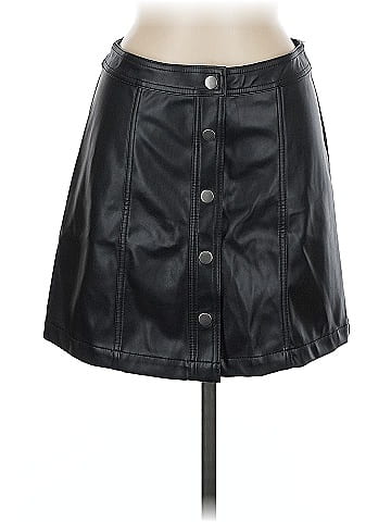 No Boundaries Faux Leather Skirt (view 1)