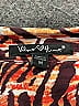 Velvet Heart 100% Rayon Animal Print Orange Short Sleeve Blouse Size M - photo 7