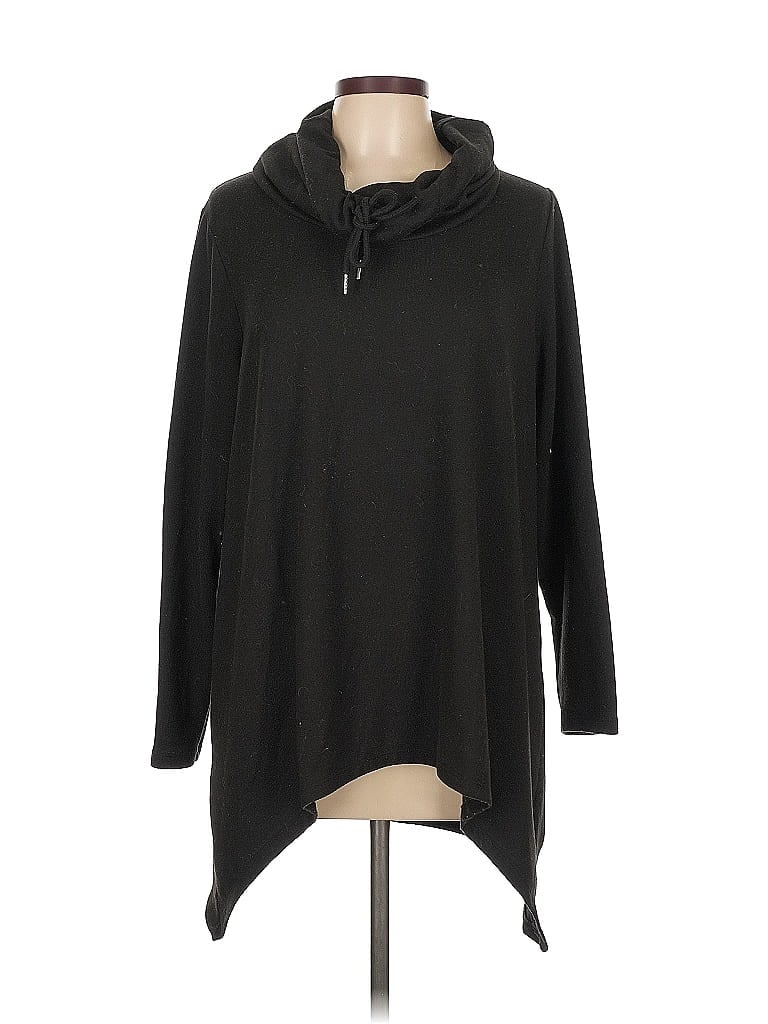 IMAN Black Long Sleeve Turtleneck Size L - photo 1