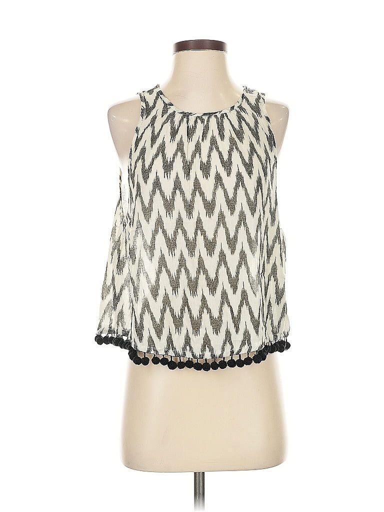 Pre-owned Aerie Sleeveless Blouse In White