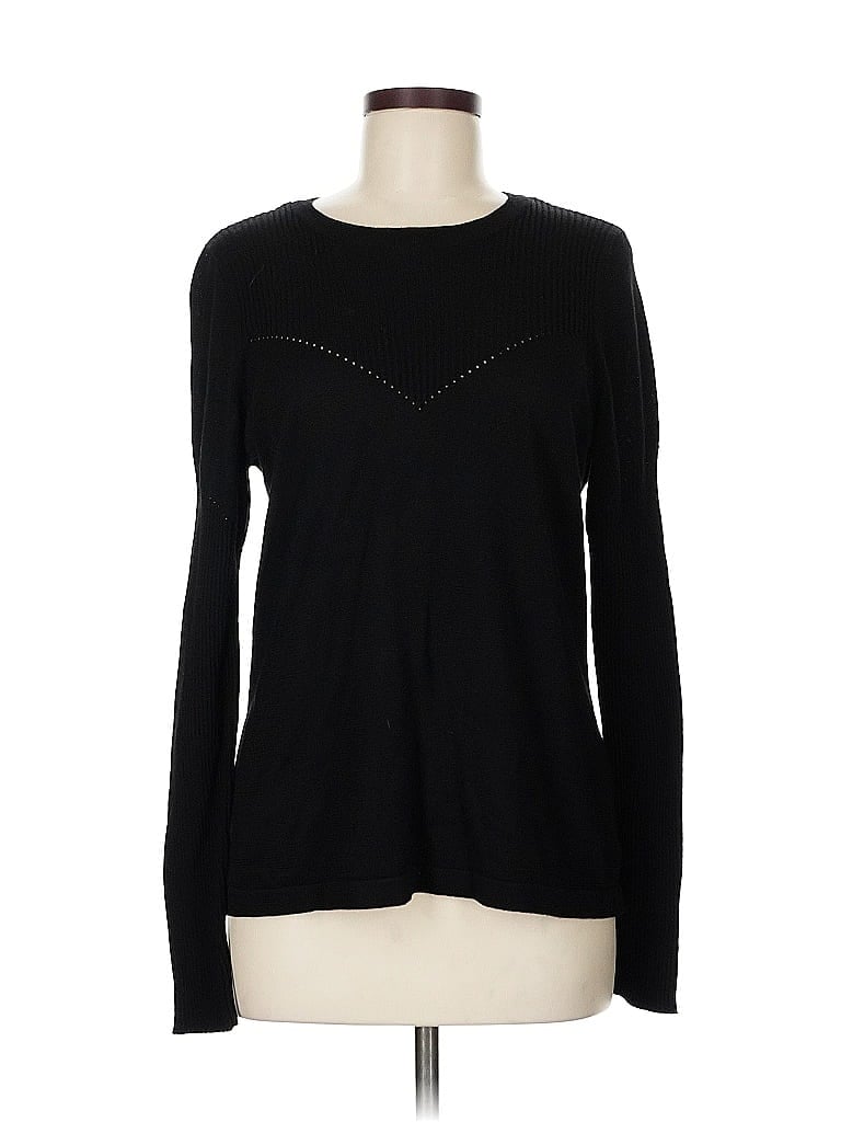 Pre-owned Vince Camuto Pullover Sweater In Black