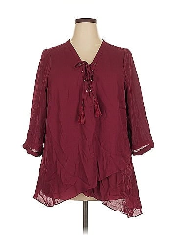 Roz & Ali 3/4 Sleeve Blouse (view 1)