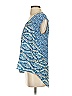 Akemi + Kin 100% Polyester Blue Short Sleeve Top Size S - photo 4