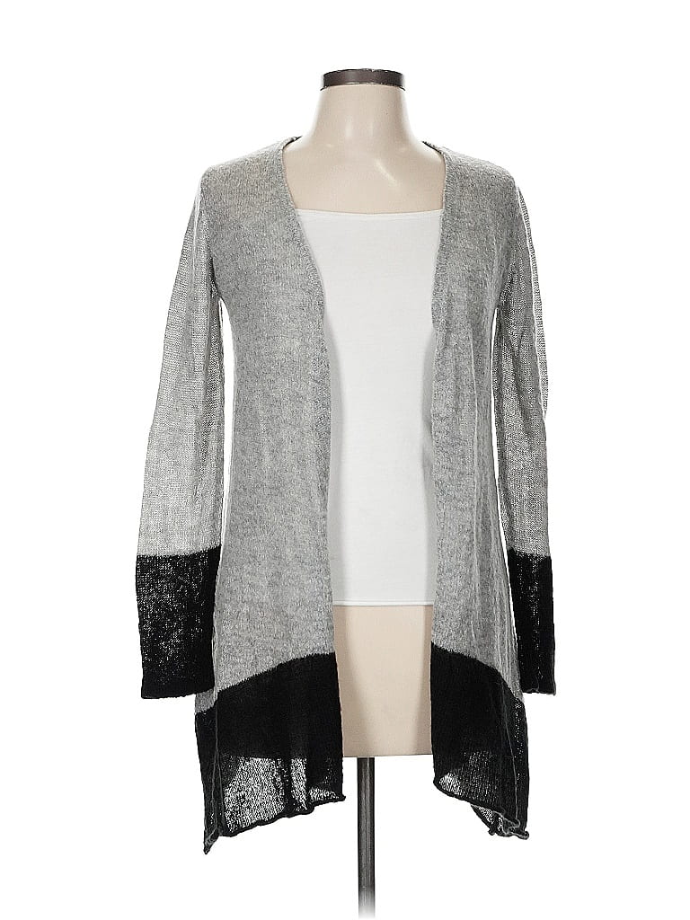 Pre-owned Ab Studio Cardigan Sweater In Gray