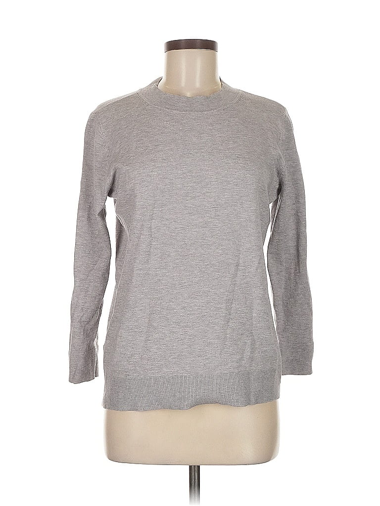Pre-owned Ann Taylor Loft Pullover Sweater In Gray