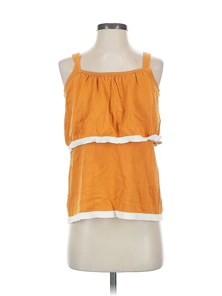 Pre-owned Ann Taylor Factory Cardigan Sweater In Orange