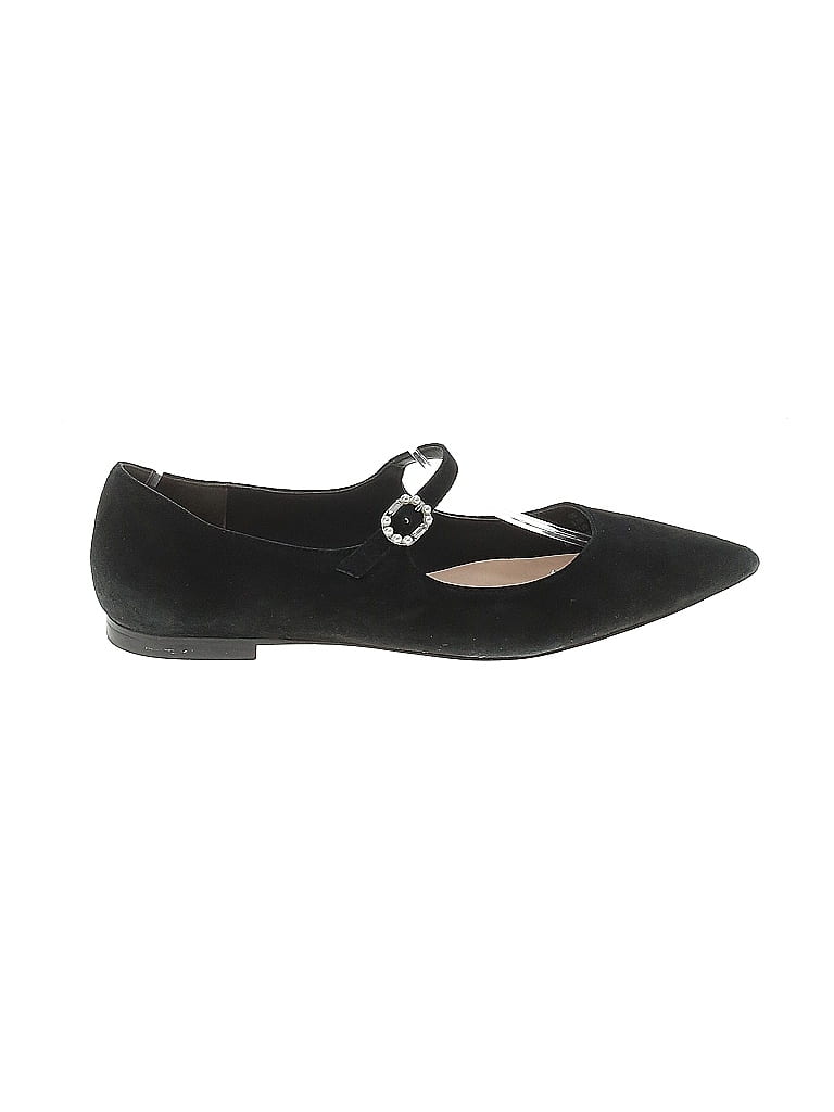 Stuart Weitzman 100 Leather Black Flats Size 8 1/2 80 off ThredUp
