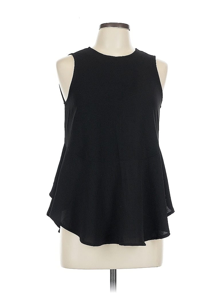 Pre-owned Olivaceous Sleeveless Blouse In Black