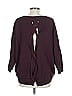 Soho JEANS NEW YORK & COMPANY 100% Acrylic Burgundy Pullover Sweater Size L - photo 2