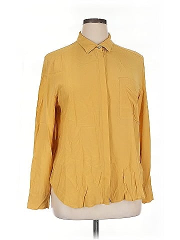 Lou & Grey Long Sleeve Silk Top (view 1)