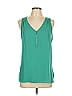 Fortune + Ivy 100% Polyester Teal Sleeveless Blouse Size L - photo 1