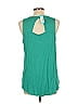 Fortune + Ivy 100% Polyester Teal Sleeveless Blouse Size L - photo 2
