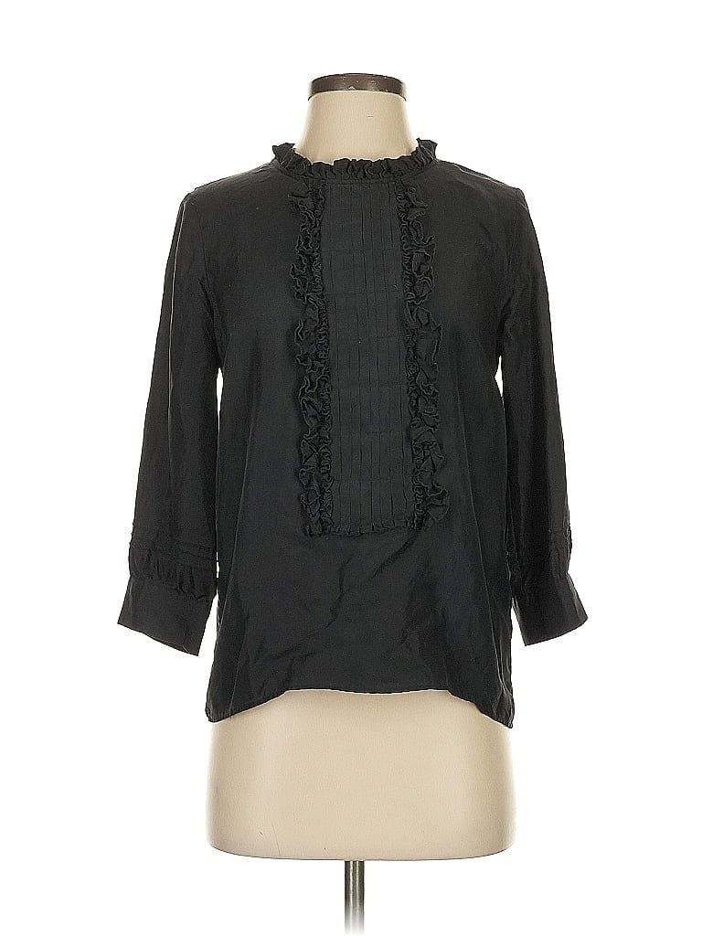 Pre-owned Barbara Bui 3/4 Sleeve Blouse In Black
