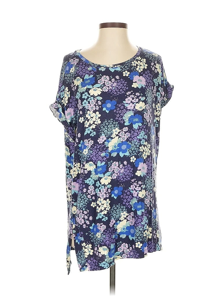 Pre-owned Lularoe Short Sleeve T-shirt In Blue
