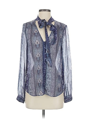 Paige Long Sleeve Silk Top (view 1)