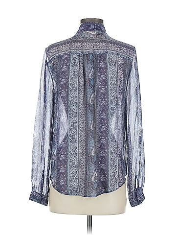 Paige Long Sleeve Silk Top (view 2)