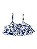 Unbranded Floral Blue Swimsuit Top Size 4X - photo 1
